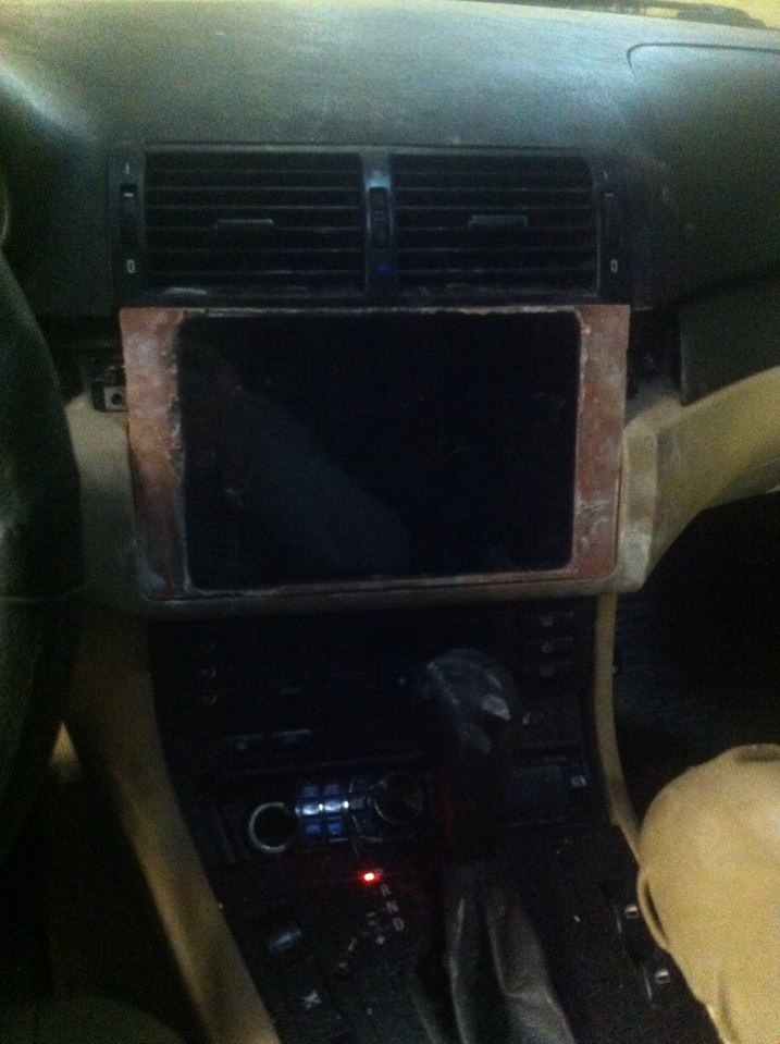 2din ч.5 iPad Mini — рамка начало — BMW 3 series (E46), 2,2 л, 2003