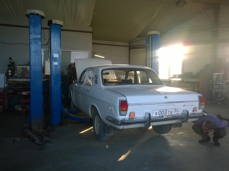 ]Сервис[ Замена шкворней и регулировка угла развала — ГАЗ 24, 2,5 л ...