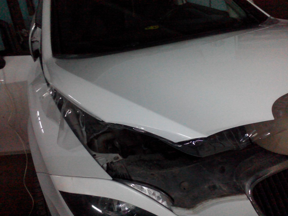Антигравийная пленка на капот — SEAT Leon (Mk II), 1,6 л, 2012 года ...
