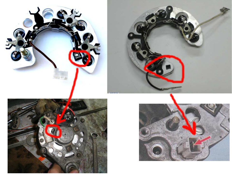 Переделка диодного моста генератора ваз