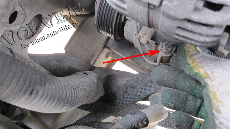 Одноконтактная фишка. — Volvo XC90 (1G)