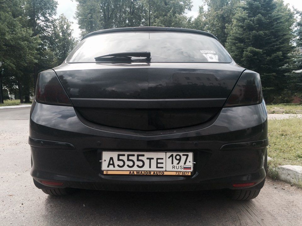 Декор.накладка в жидкой резине — Opel Astra H GTC, 1,8 л, 2008 года ...