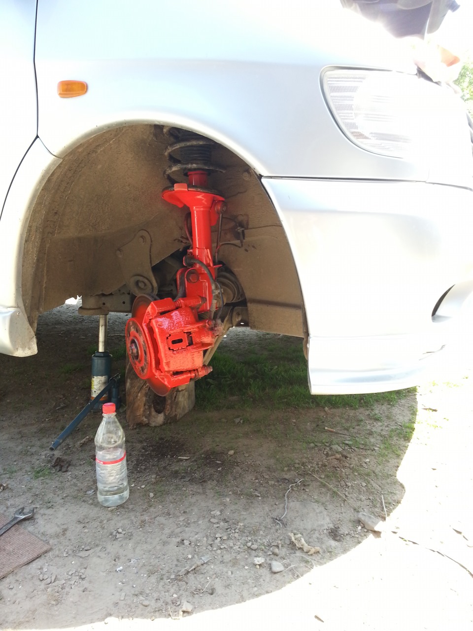 новые передние стойки + покраска. — Mercedes-Benz Vito (1G), 2,2 л ...