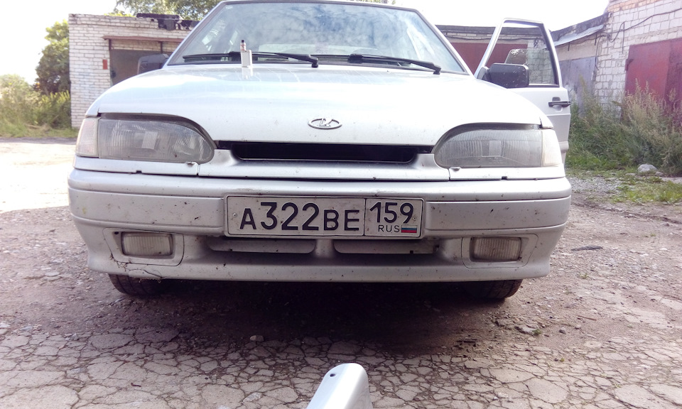 Замена бампера + губа от шевроле круз. — Lada 2114, 1,6 л, 2011 года ...