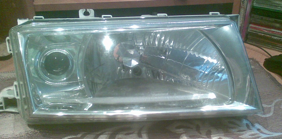 Установка биксенона + ремонт фары + полировка фар — Skoda Octavia A4 ...
