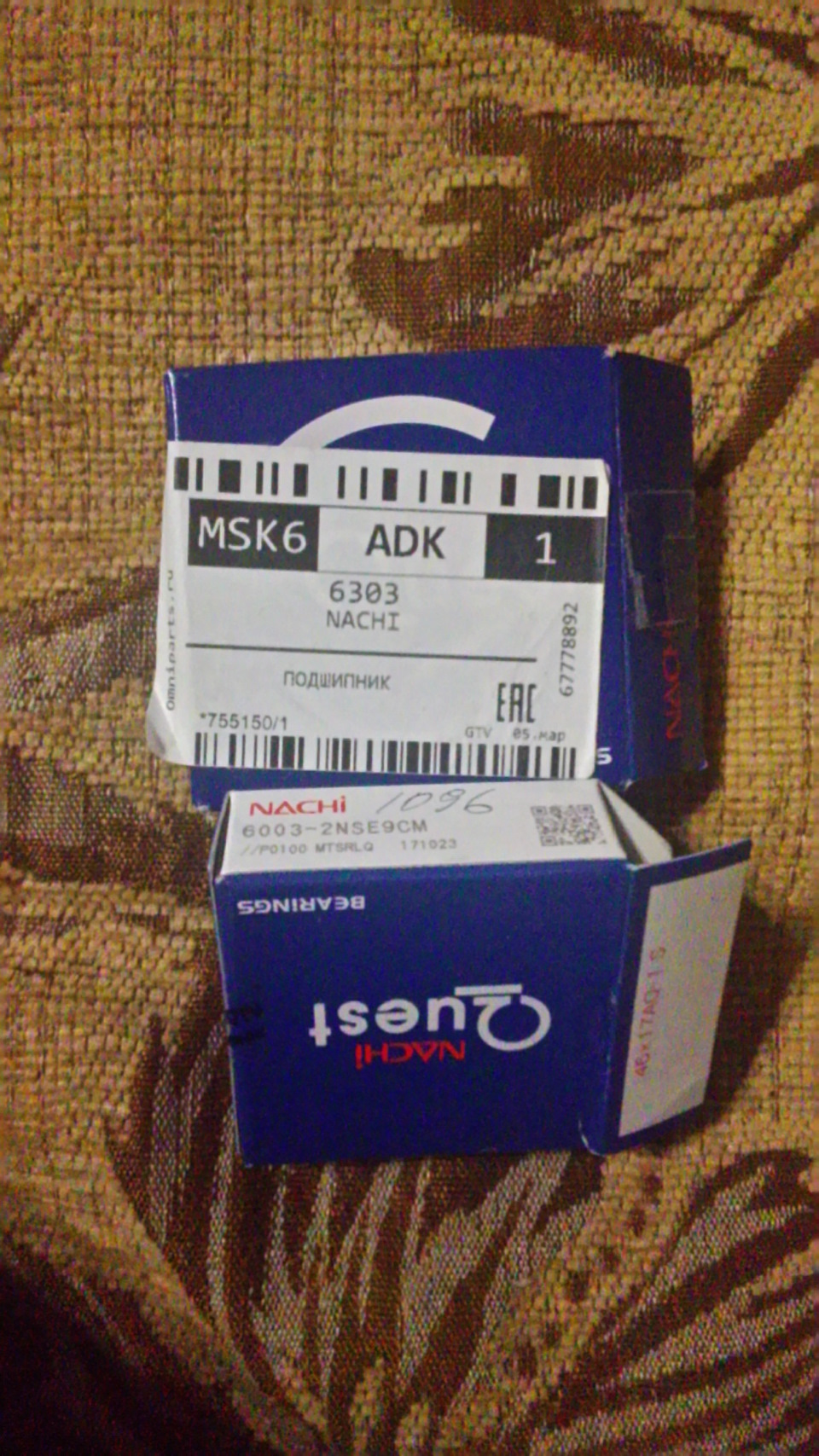 Замена натяжителя ремня генератора и ГУР Renault Symbol, 1,4 л, 2008 года расх