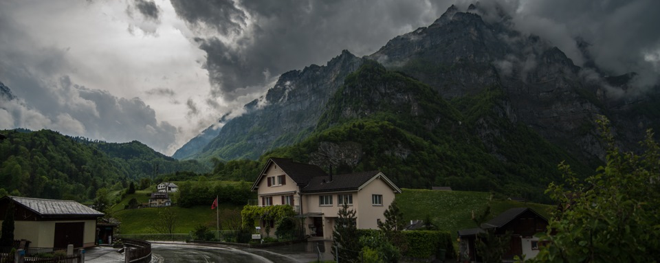 The first acquaintance with Switzerland Mountains