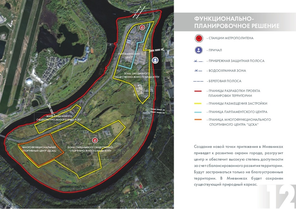 План застройки мневниковской поймы