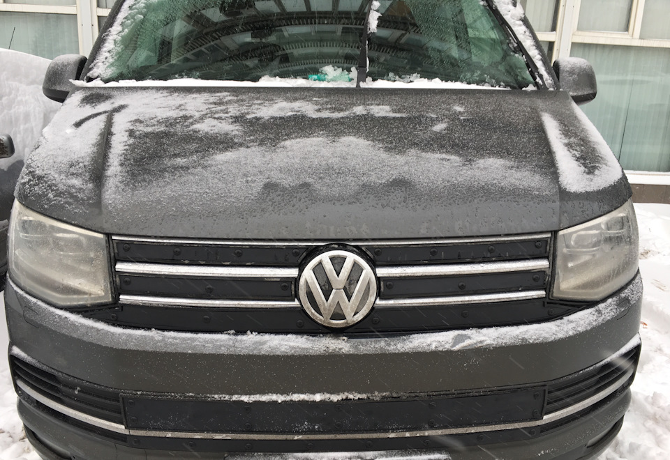 Утеплитель для радиатора автомобиля vw transporter 6