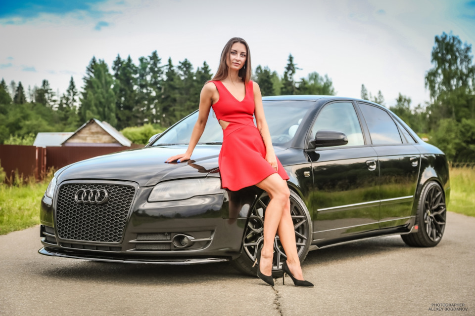 Audi a6 девушка