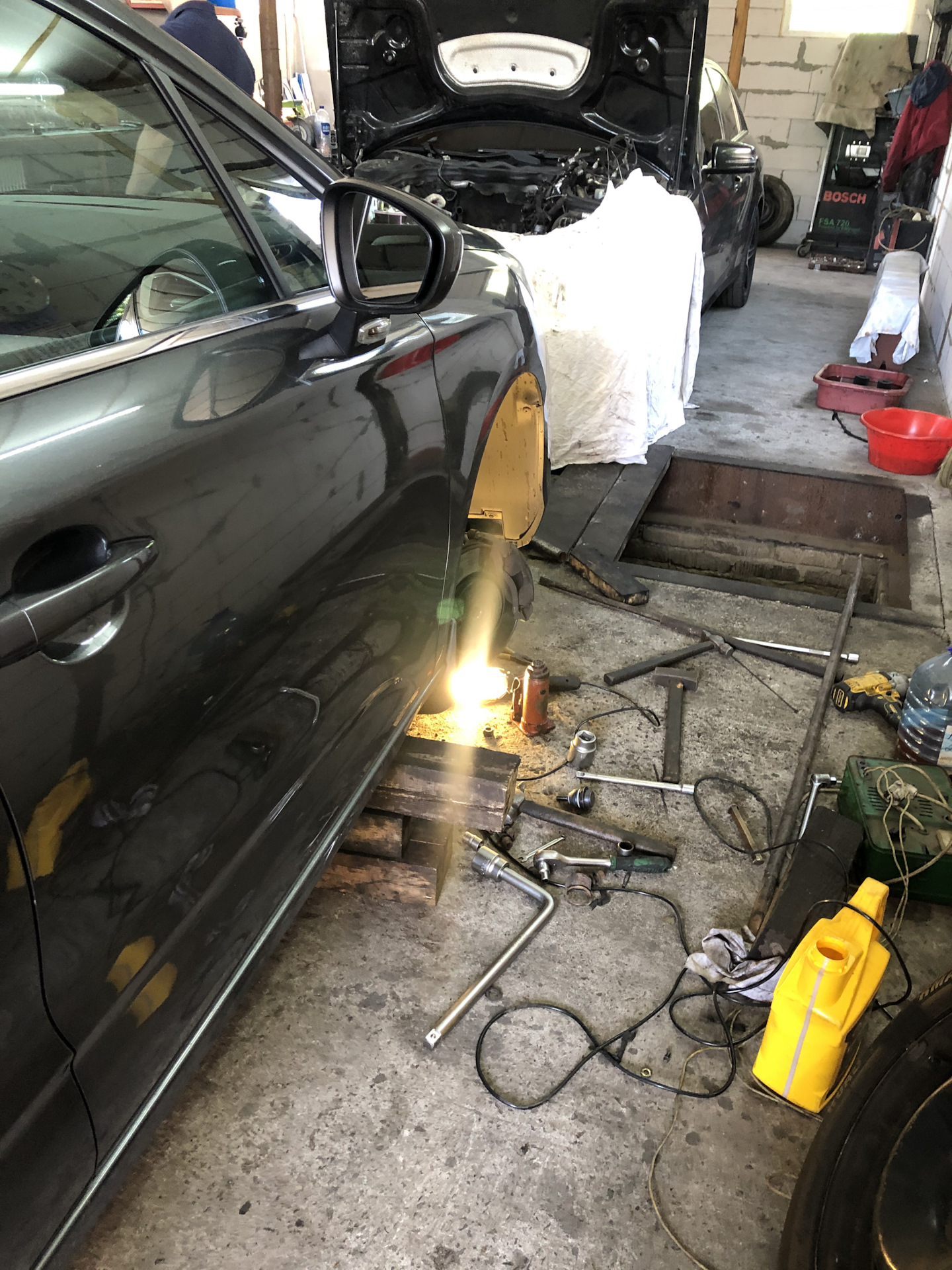 Передняя подвеска. Больше не стучит!) — Citroen C4 L, 1,6 л, 2013 года ...