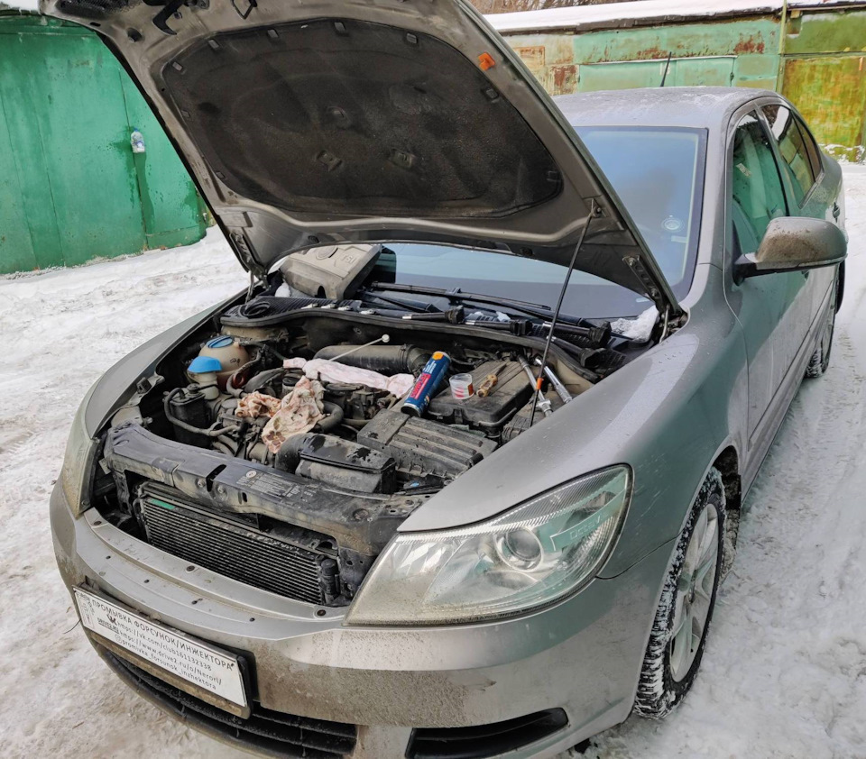 Skoda Octavia a5 1.8 промывка топливных форсунок/инжектора — Промывка ...