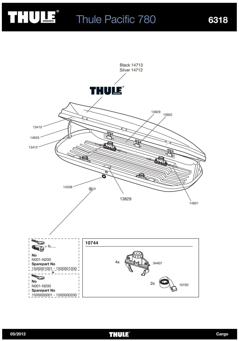 Thule Pacific 780 Volkswagen Polo liftback 1 6 2021