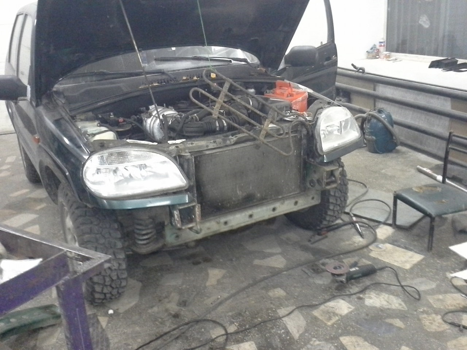 Установка электрической лебедки на Шевроле Ниву. — DRIVE2