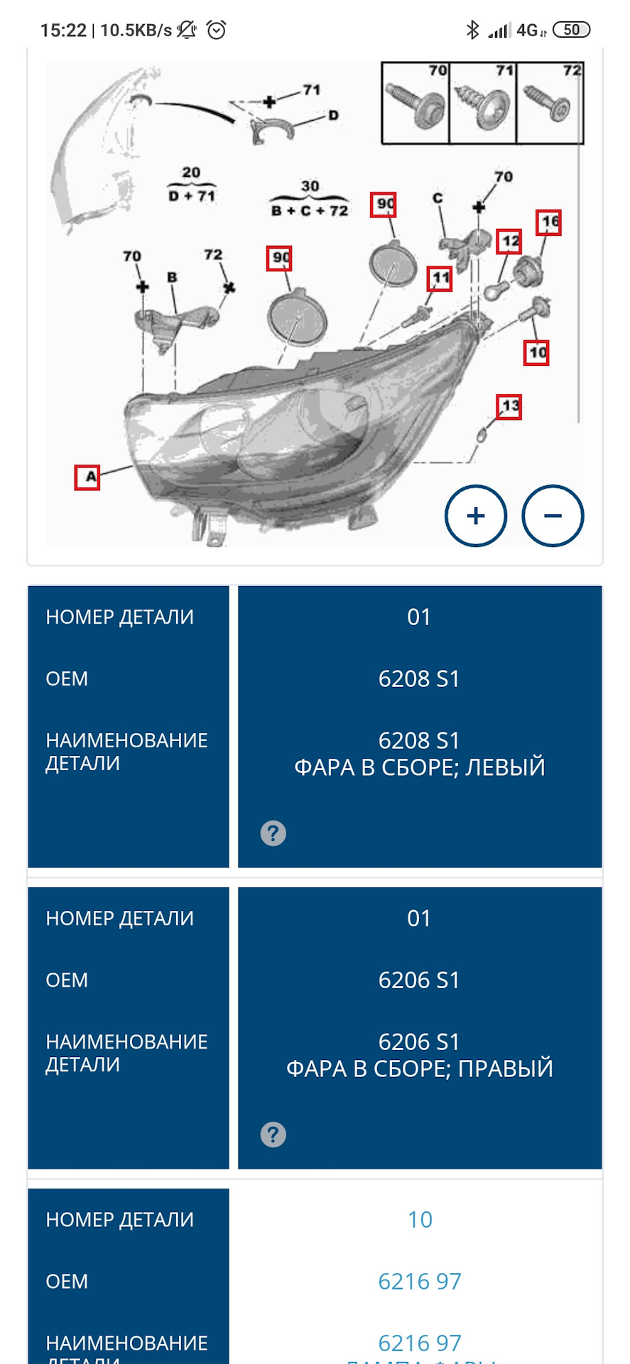 Список запчастей для ремонта — Citroen C4 (2G), 1,6 л, 2013 года | кузовной  ремонт | DRIVE2