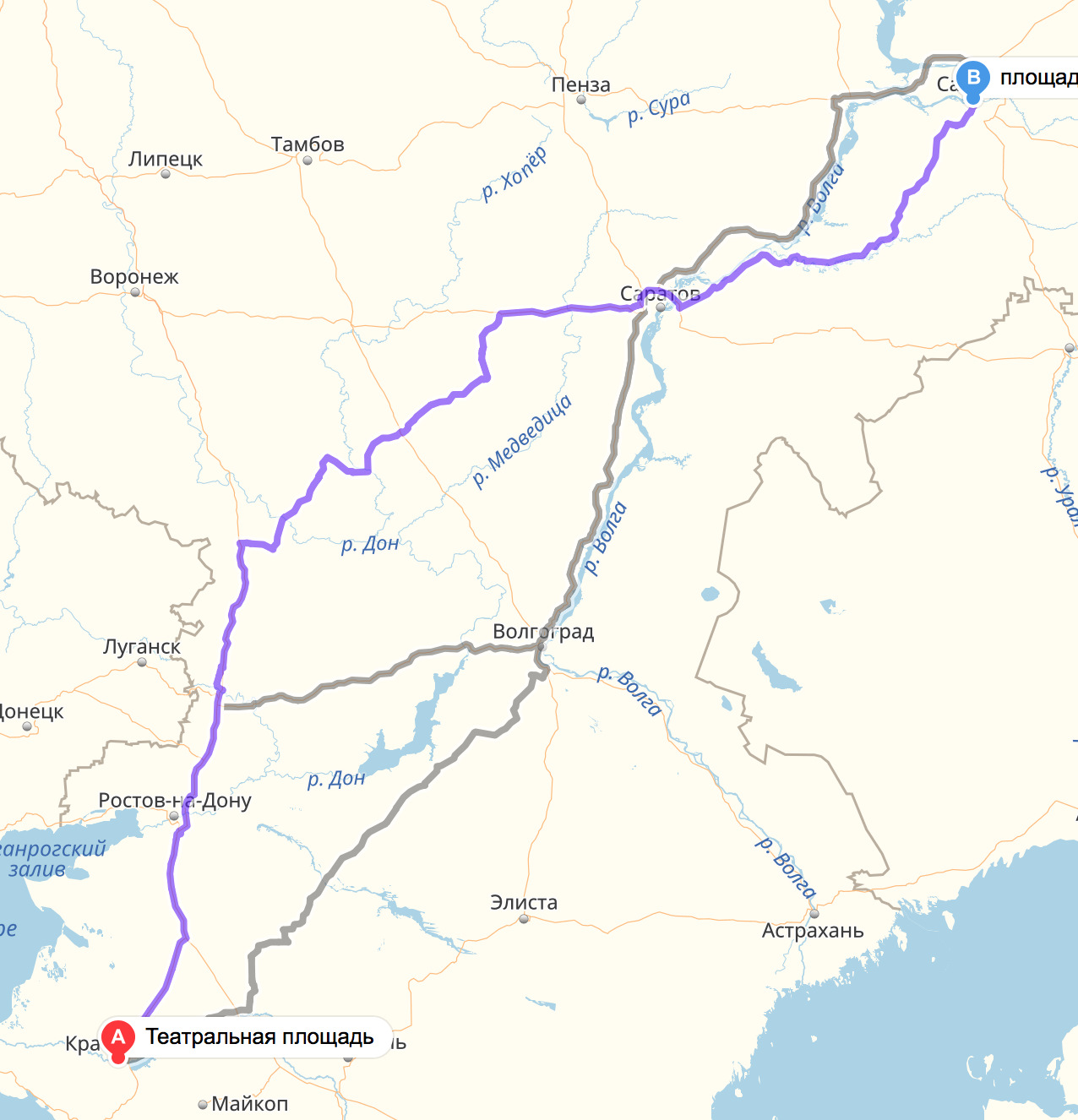 Самара расстояние на машине. Трасса Саратов Краснодар. Самара Краснодар автодорога маршрут. Краснодар Саратов путь.