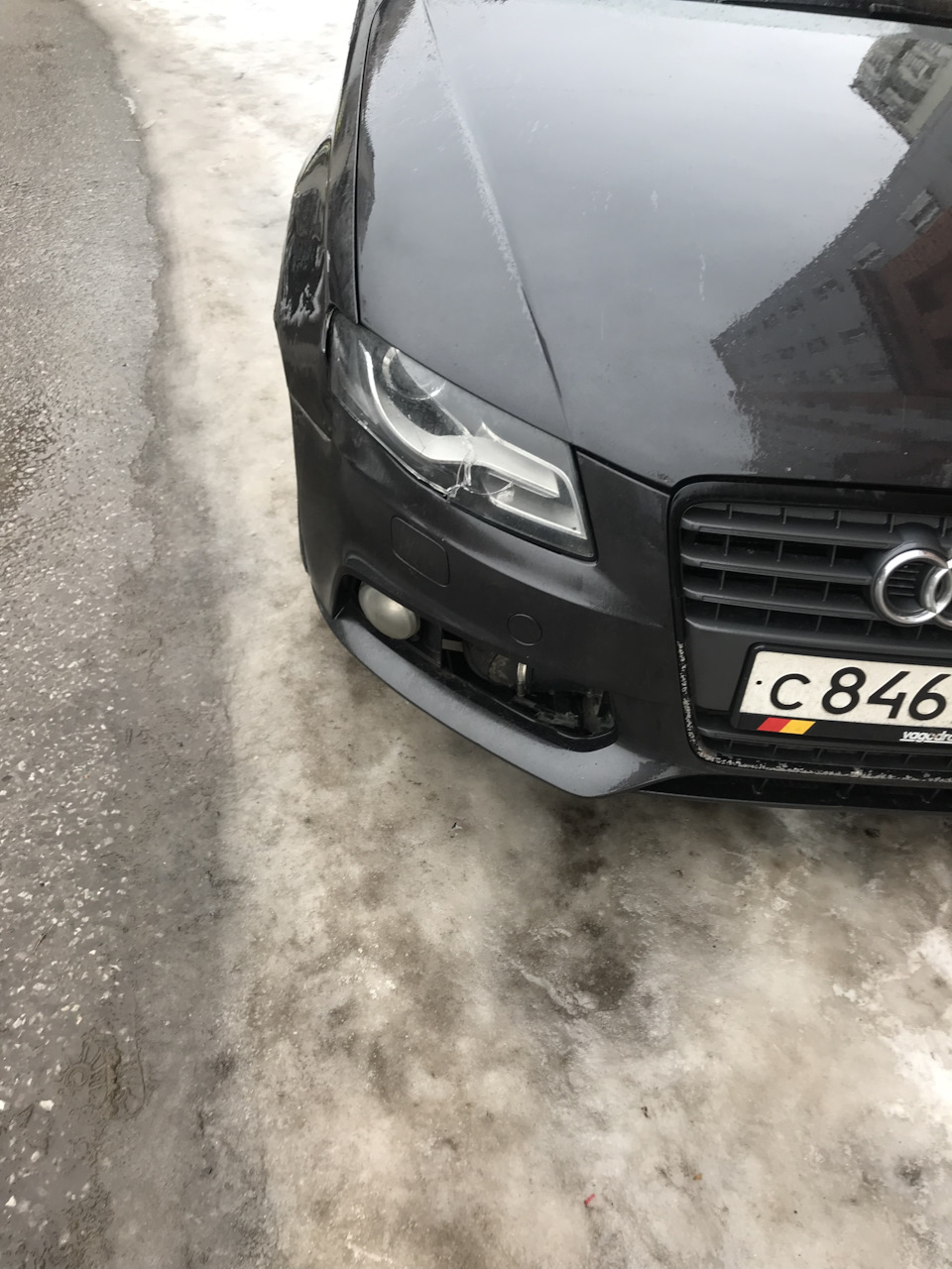 ГИБДД в 6 утра или как мою понторезку убила Нива — Audi A4 (B8), 1,8 л,  2008 года | ДТП | DRIVE2