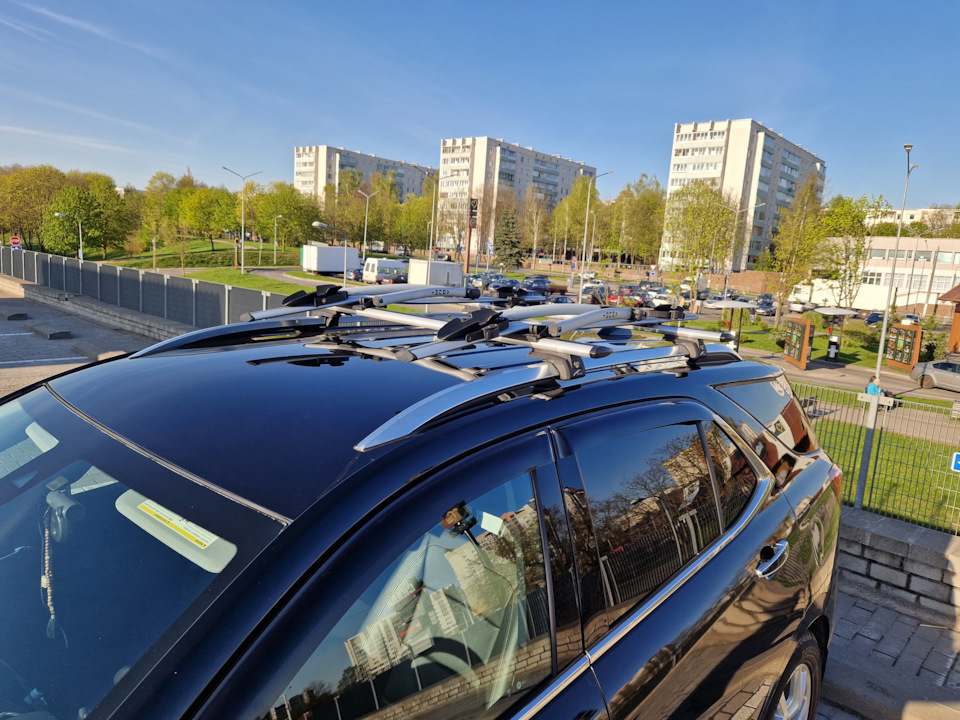 Велокрепления на крышу Aguri Acuda 2 — Chevrolet Equinox (3G), 1,5 л ...