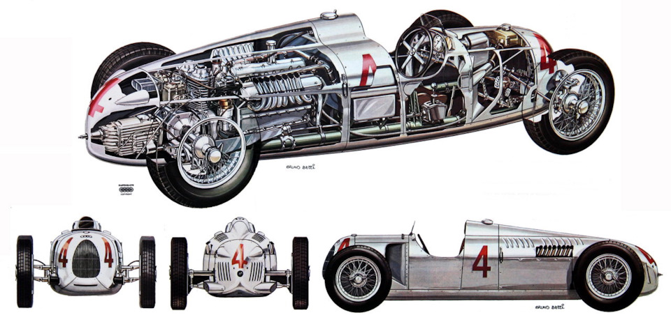 1936 Auto Union Typ C #4 German GP, B. Rosemeyer (MCM Top Queens) 1:43 —  Сообщество «Масштабные Модели» на DRIVE2