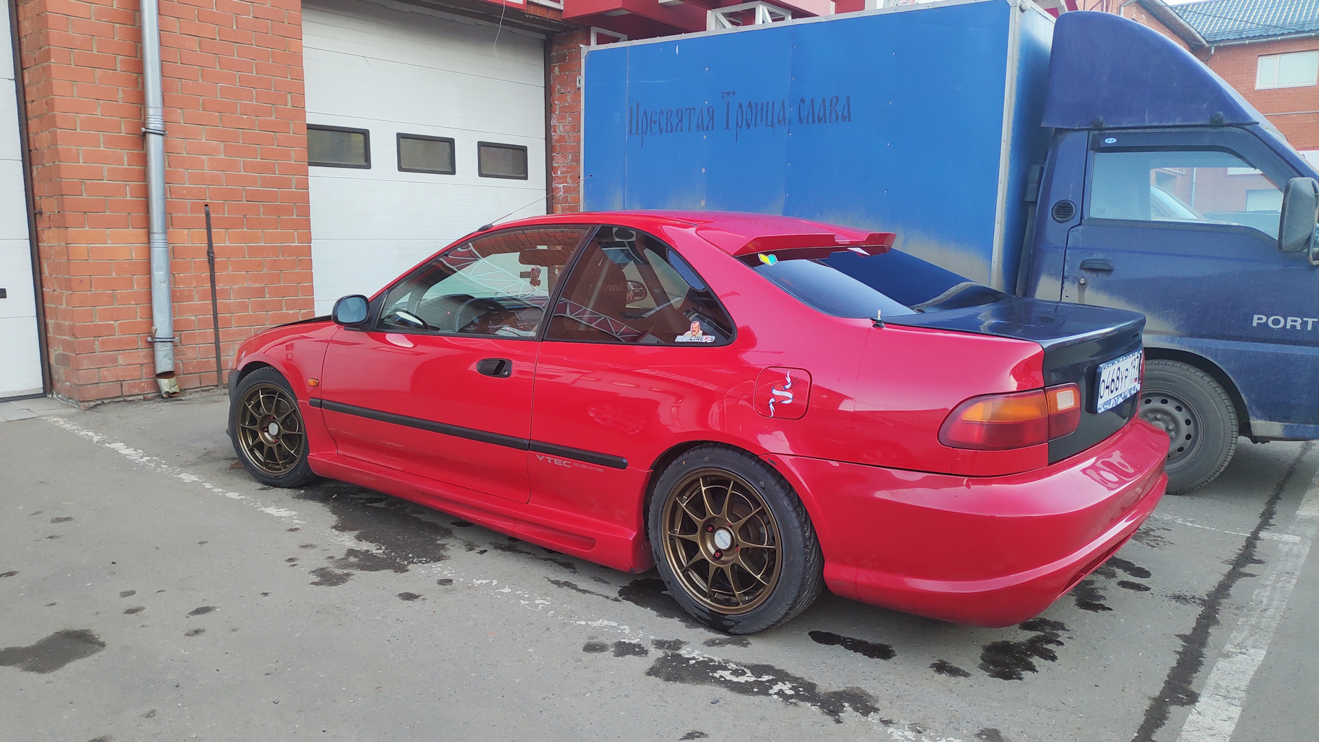 Диски, бампер. — Honda Civic Coupe (5G), 1,6 л, 1994 года | тюнинг | DRIVE2