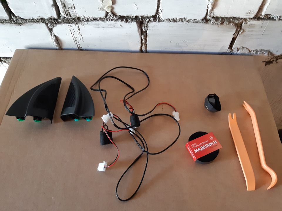 Установка высокочастотных динамиков — Hyundai Solaris (2G), 1,6 л, 2018 ...