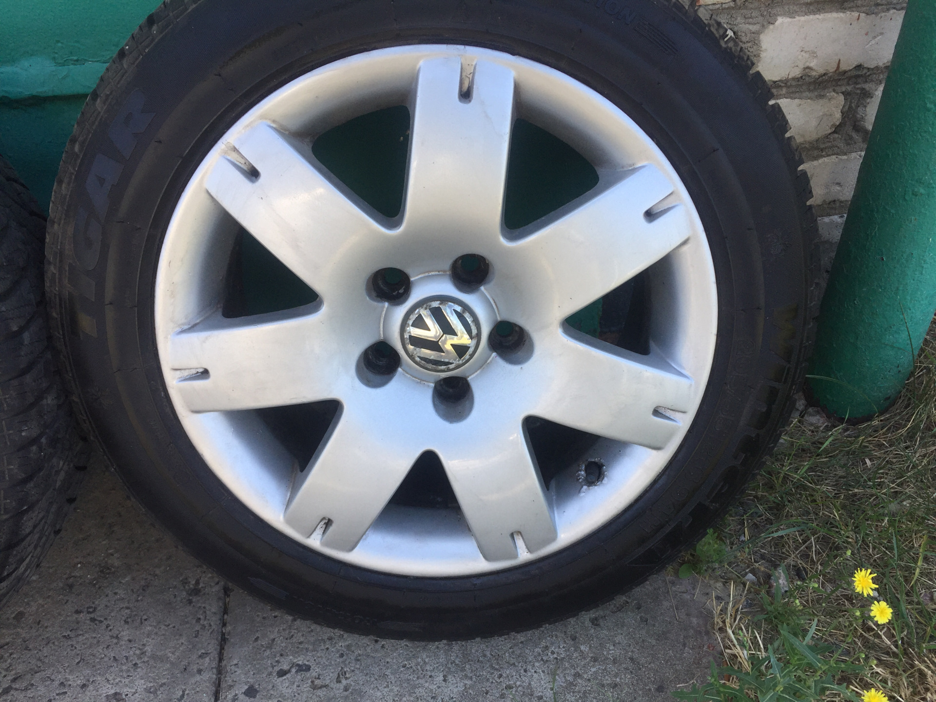 Прикупил диски на зиму! — Volkswagen Passat B5, 1,9 л, 1999 года ...