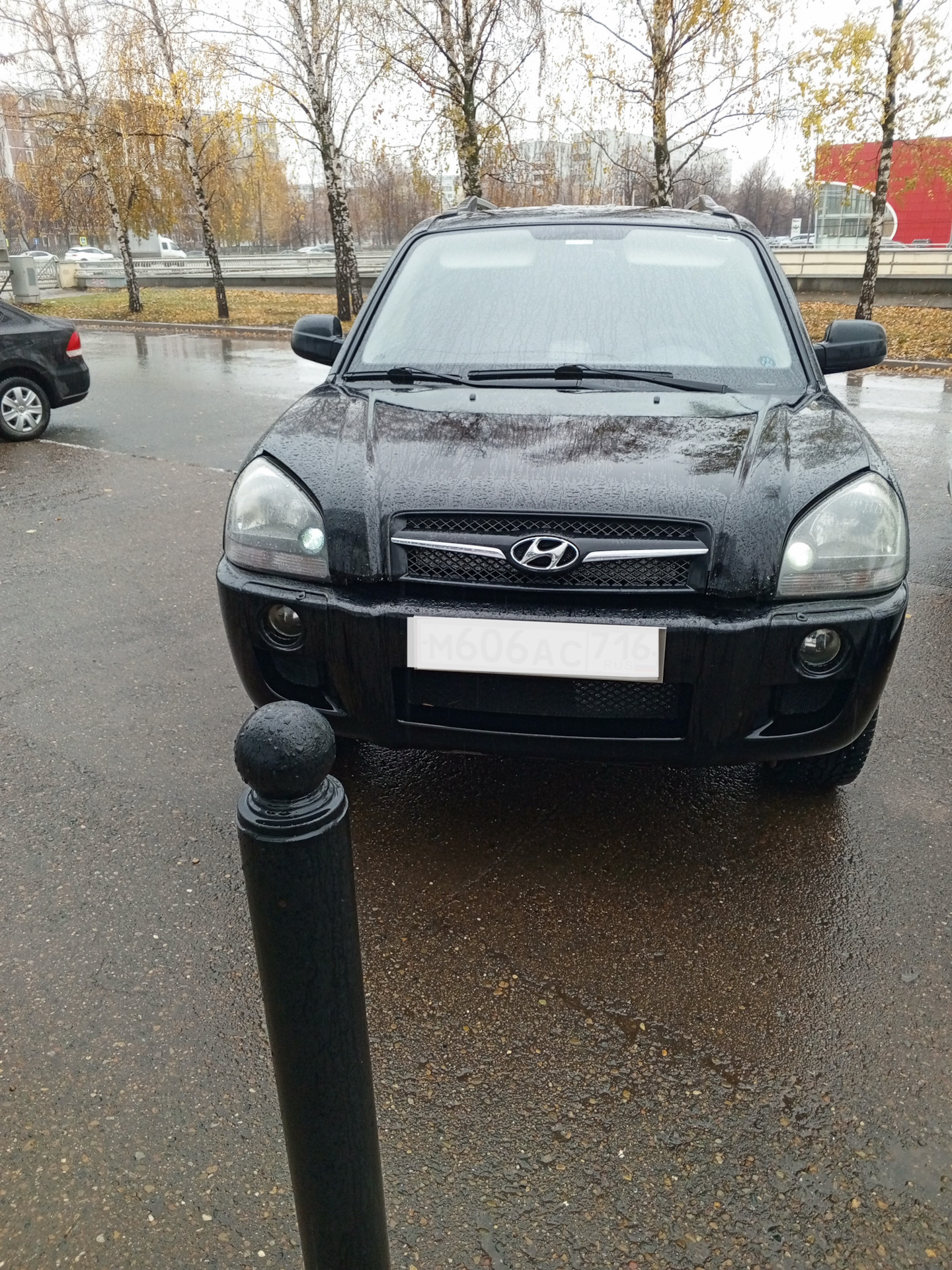 Замена ламп передних габаритов. — Hyundai Tucson (JM), 2 л, 2008 года ...