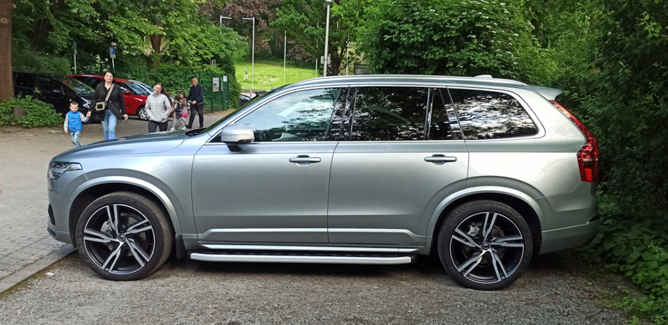 Пороги на Вольво — Volvo XC90 (2G), 2 л, 2017 года | аксессуары | DRIVE2