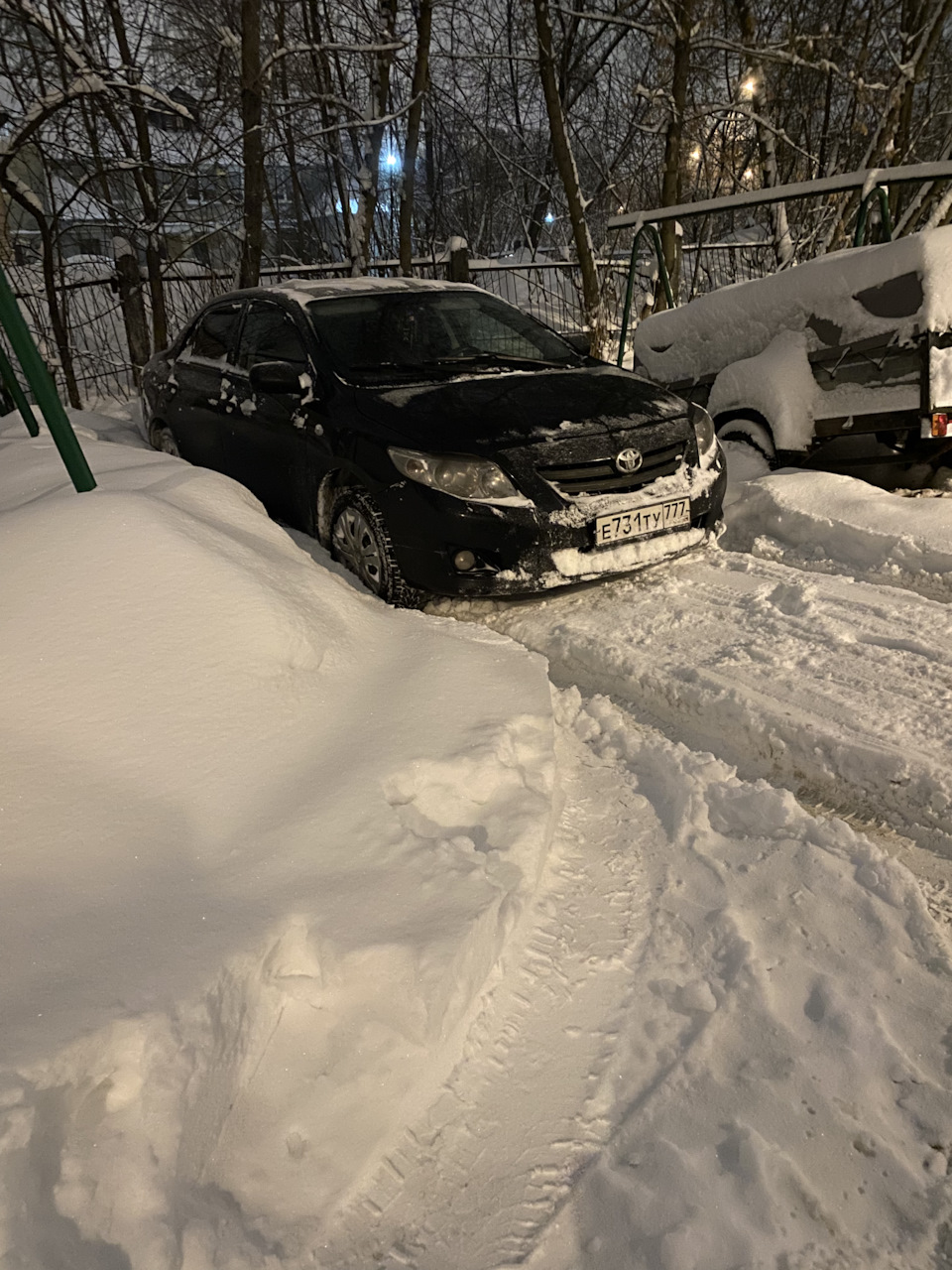 Как я ездил хлебушек отвозить❄️ — Toyota Corolla (140/150), 1,6 л, 2006  года | путешествие | DRIVE2