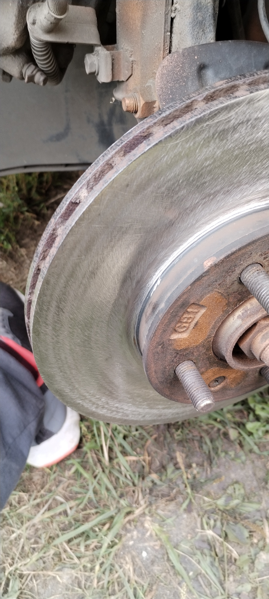 Износ передних тормозных дисков Kia Rio 4 — KIA Rio (4G), 1,6 л, 2020 ...