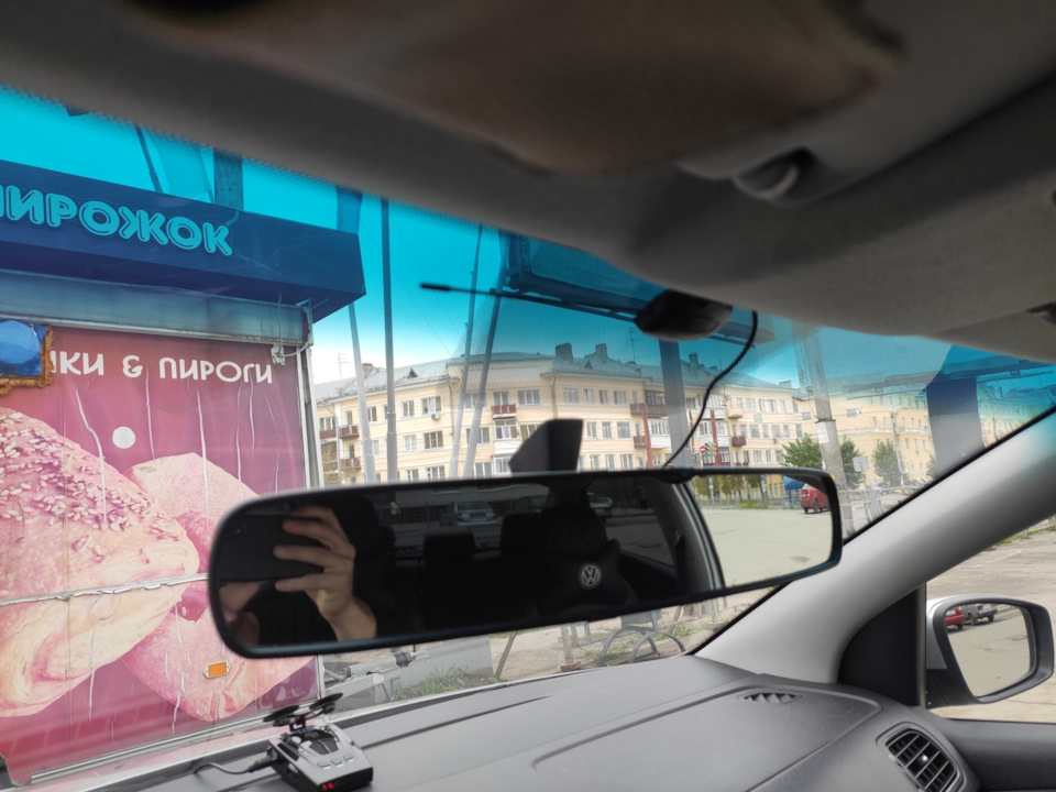 Салонное зеркало полоЖОПАля((( — Volkswagen Polo Sedan, 1,6 л, 2011 ...