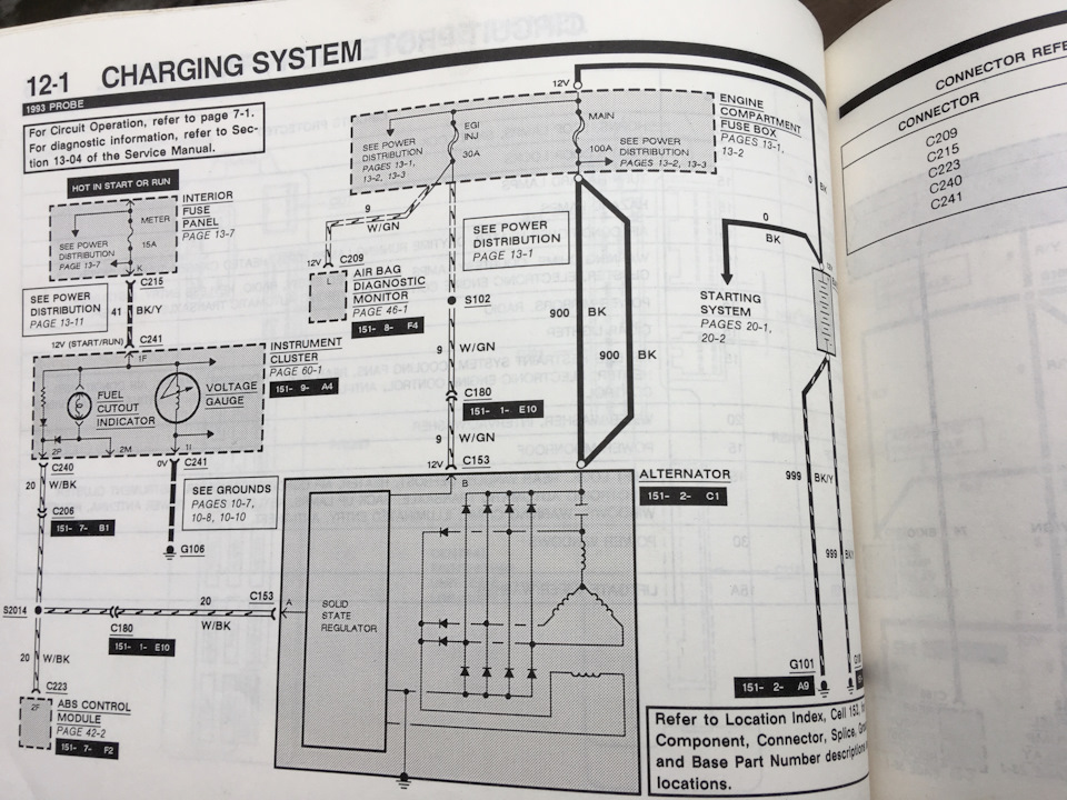 Генератор KLK1 — Ford Probe II, 2,5 л., 1993 года | электроника | DRIVE2