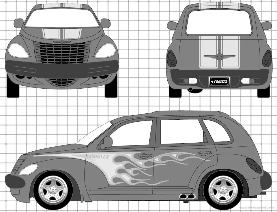 Размеры рисунков. Chrysler pt Cruiser вид сзади. Чертеж Chrysler pt Cruiser. Chrysler pt Cruiser Blueprint. Chrysler Cruiser pt сбоку.