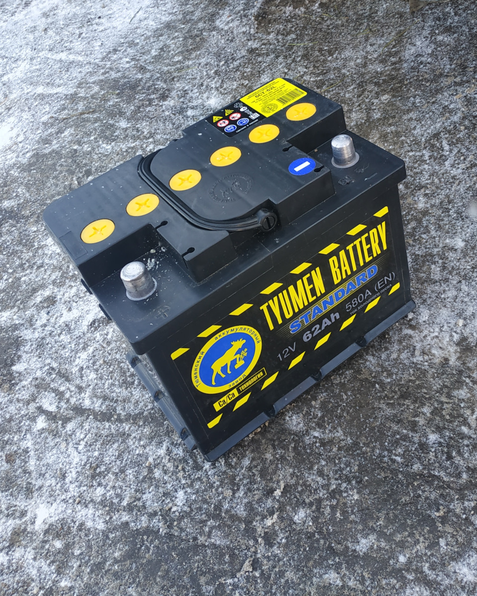 Новый Аккумулятор TYUMEN BATTERY 62 Ah — Lada Приора хэтчбек, 1,6 л ...
