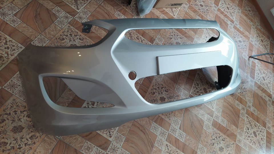 "Наш" Бампер на солярис 1 в цвет кузова — Hyundai Solaris (1G), 1,6 л ...