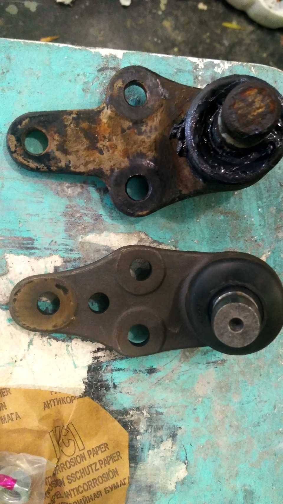 Замена шаровой на рычагах от Chery — Mitsubishi Lancer IX, 1,6 л, 2004 ...