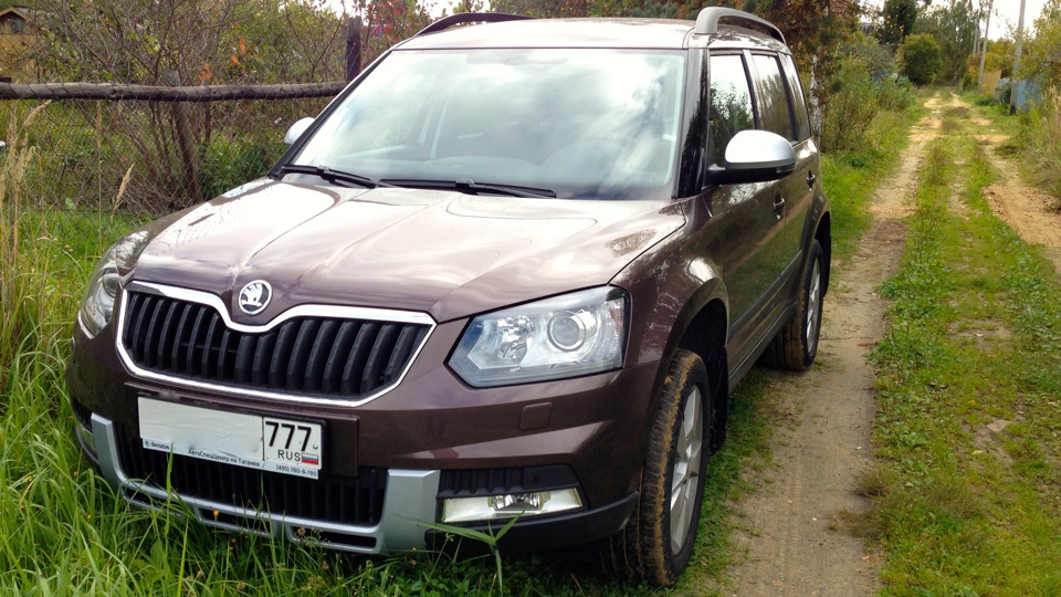 skoda yeti 2014 коричневый топаз