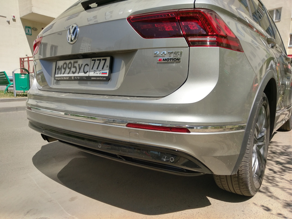 R-line обвес задний бампер и спойлер — Volkswagen Tiguan (2G), 2 л ...