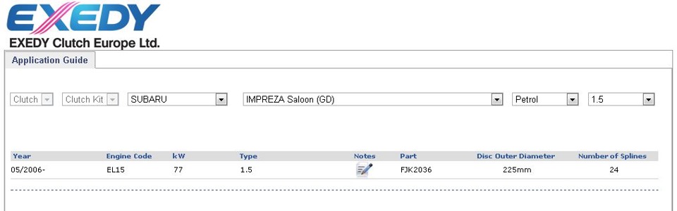 Помогите подобрать комплект сцепления Exedy. HELP! — Subaru Impreza (GD ...