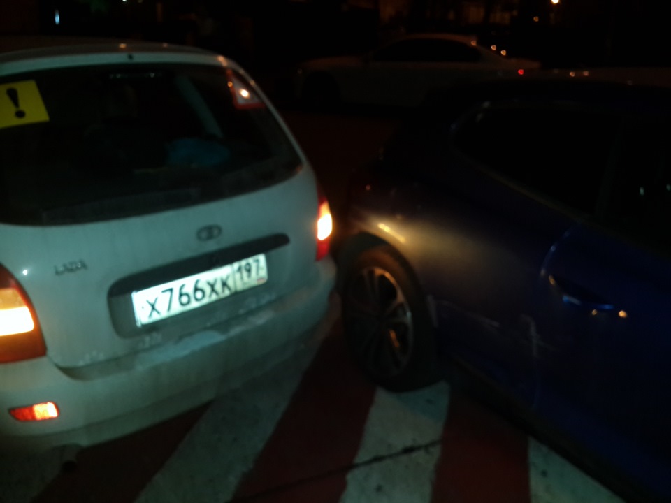 Немного притер машину. — Lada Калина Универсал (1G), 1,6 л, 2009 года ...