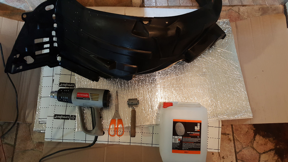 Шумка передних арок и подкрылков — Honda Jazz (1G), 1,5 л, 2008 года ...