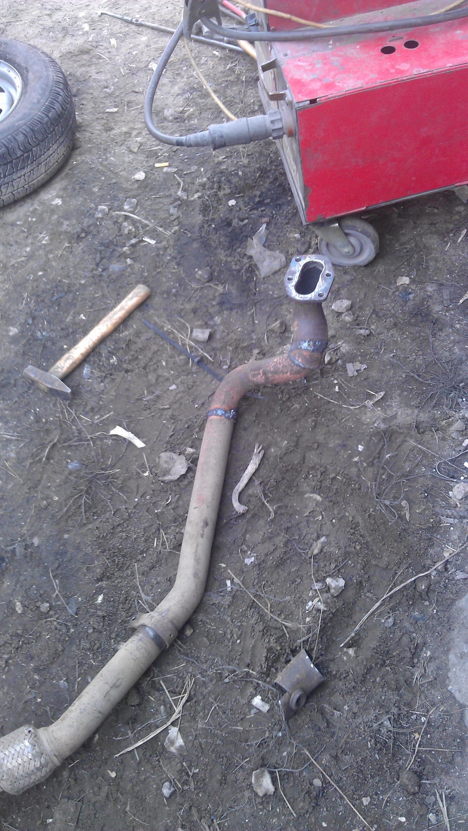 выхлоп на мотор 2111 под классику — Lada 2101, 1,5 л, 1976 года ...