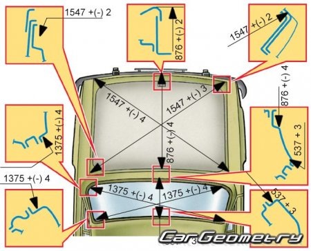 Геометрия чертежи кузова ваз 2101