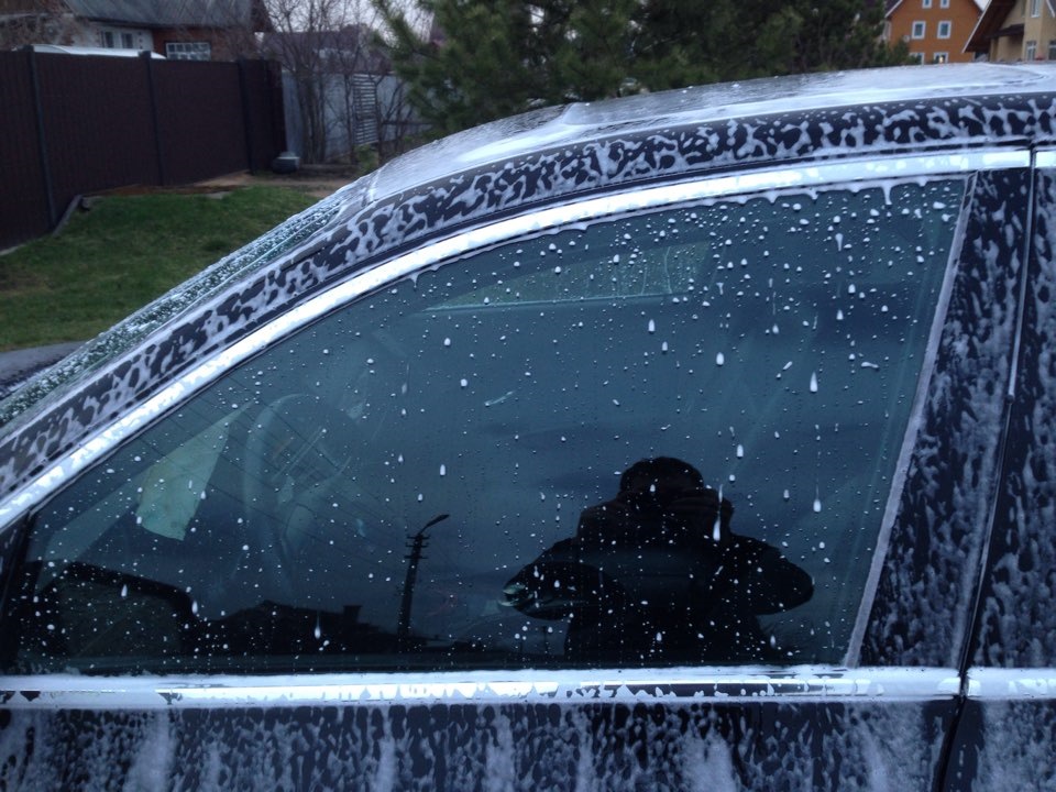 Гидрофобный состав) — BMW 5 series (E60), 3 л, 2004 года | наблюдение ...