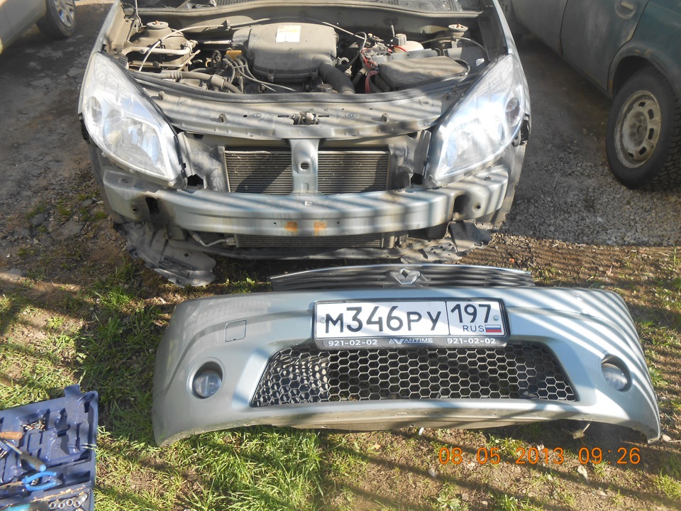 Фары от Степана! :) — Renault Sandero 1G, 1,6 л, 2011 года ...