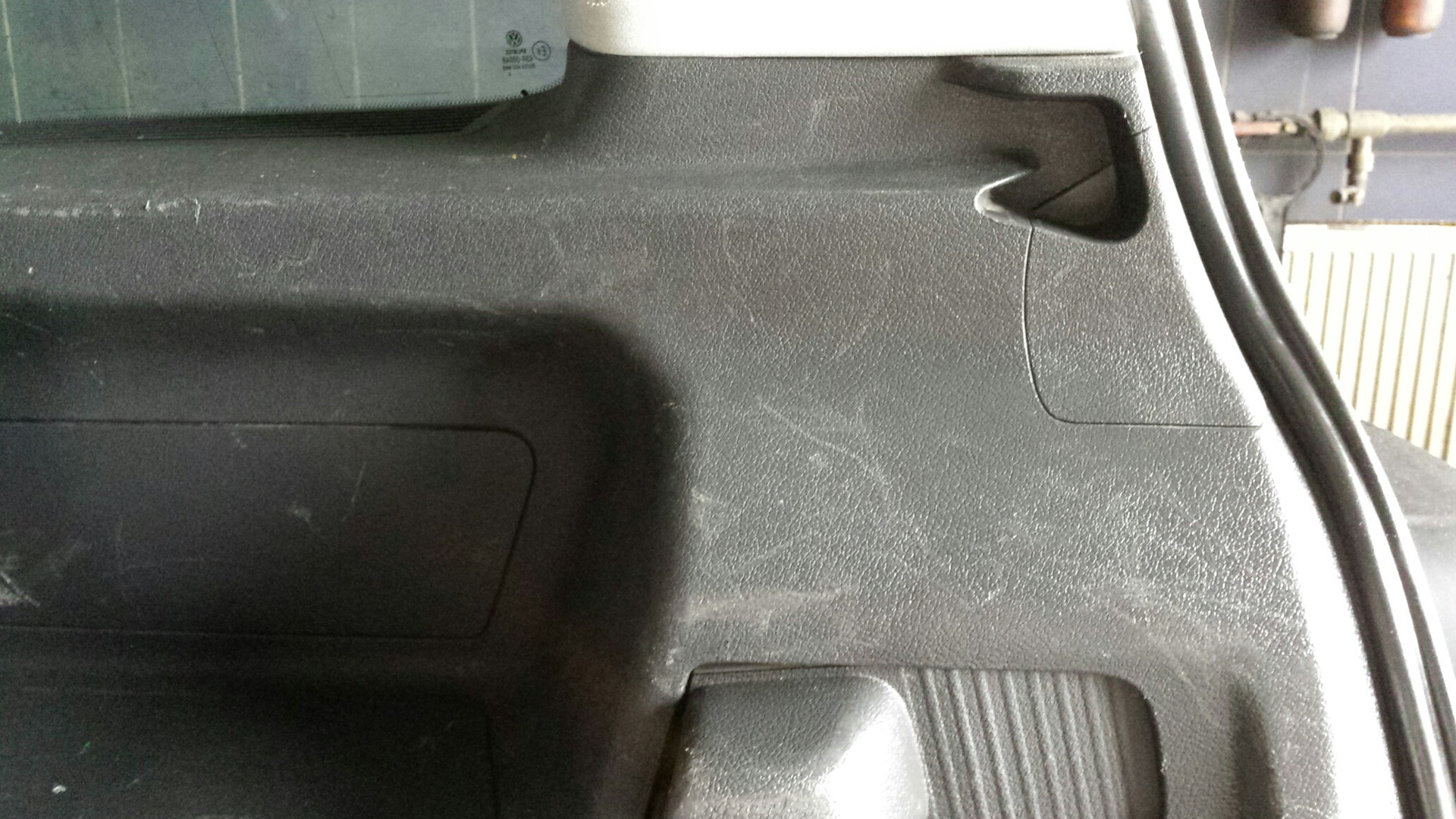 Удаление царапин с пластика салона — Volkswagen Touran (1G), 2 л, 2004 ...