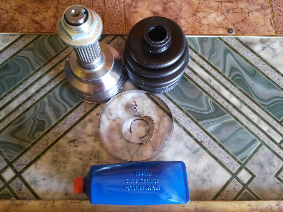 Замена левого внешнего ШРУСа (HDK) — KIA Spectra, 1,6 л, 2006 года ...