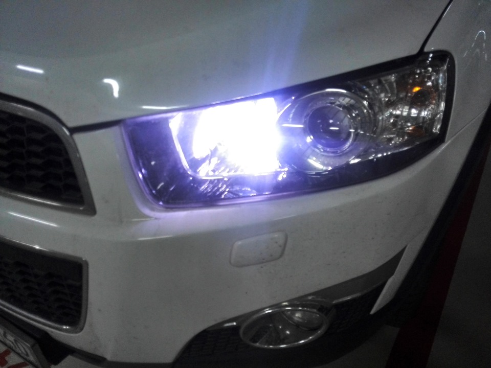 Новые светодиоды в габариты — Chevrolet Captiva (1G), 3 л, 2012 года ...