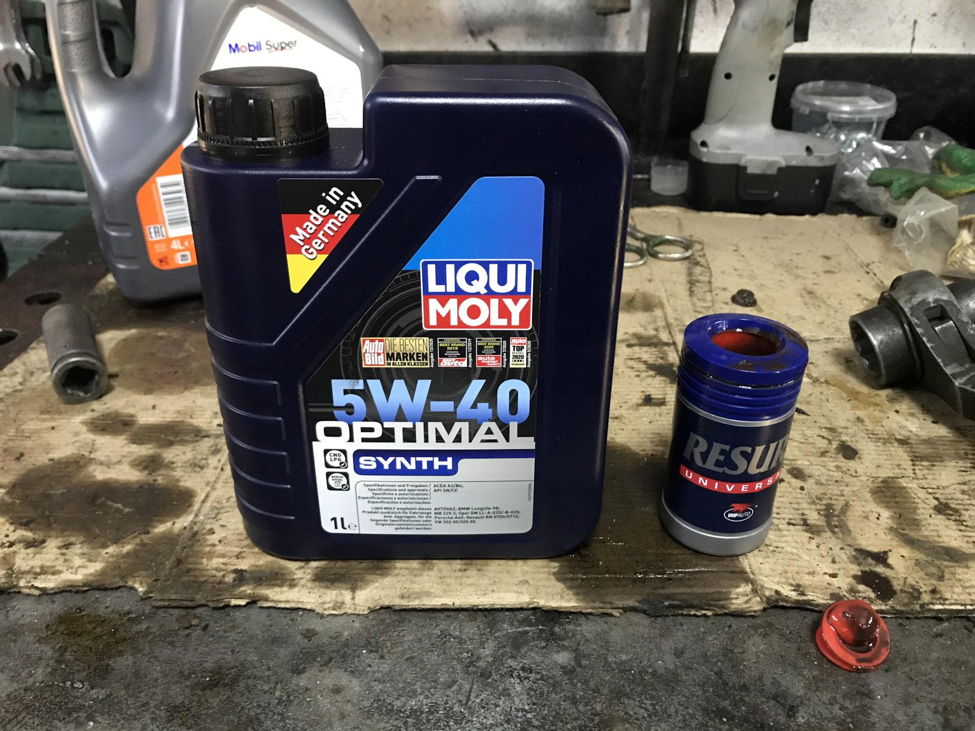 LIQUI MOLY OPTIMAL SYNTH 5w40 — Mitsubishi Lancer IX, 1,8 л, 2008 года ...