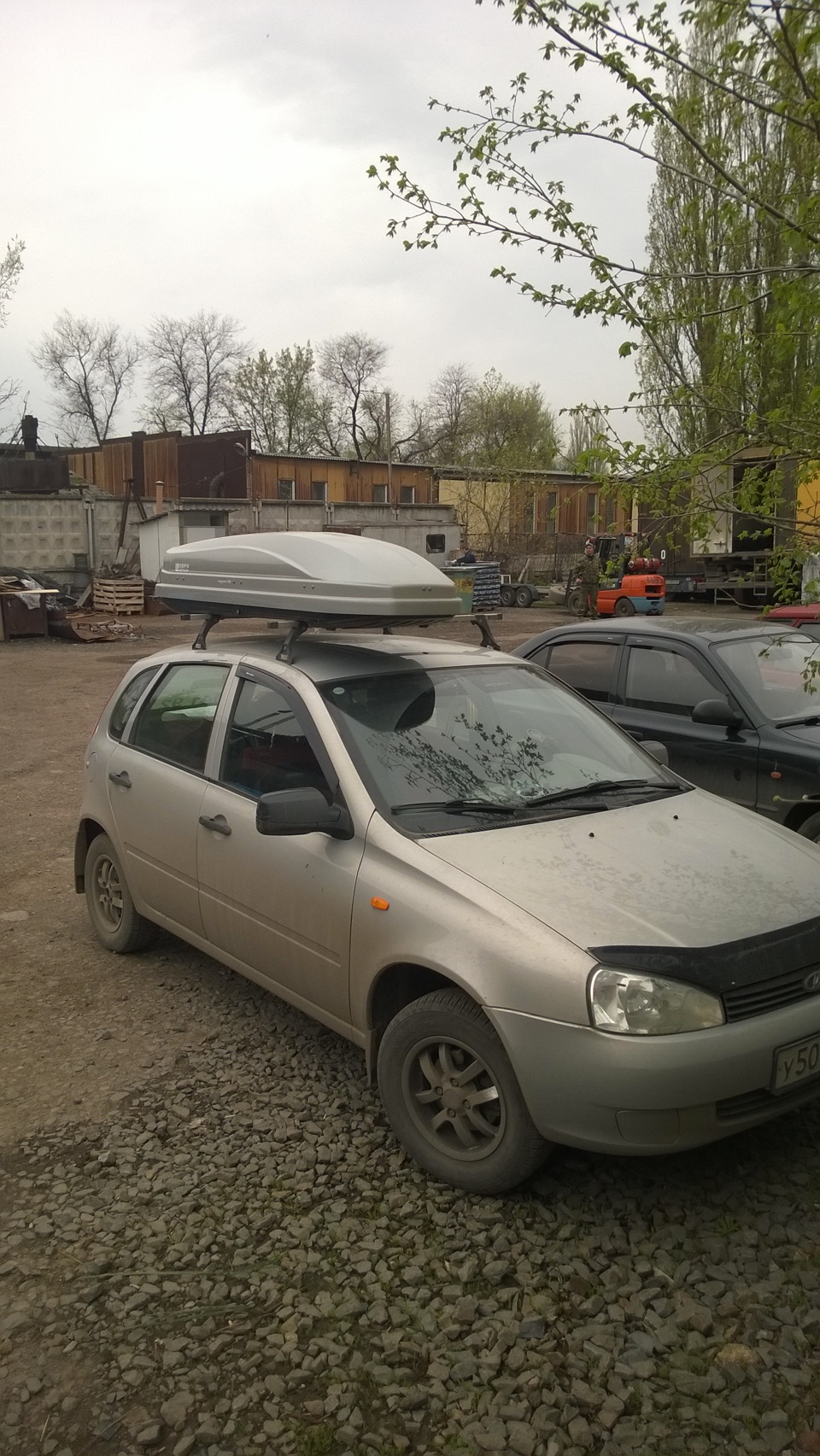 Поменял бокс на крышу. — Lada Калина Хэтчбек (1G), 1,6 л, 2012 года ...